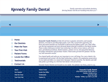 Tablet Screenshot of kennedyfamilydental.com